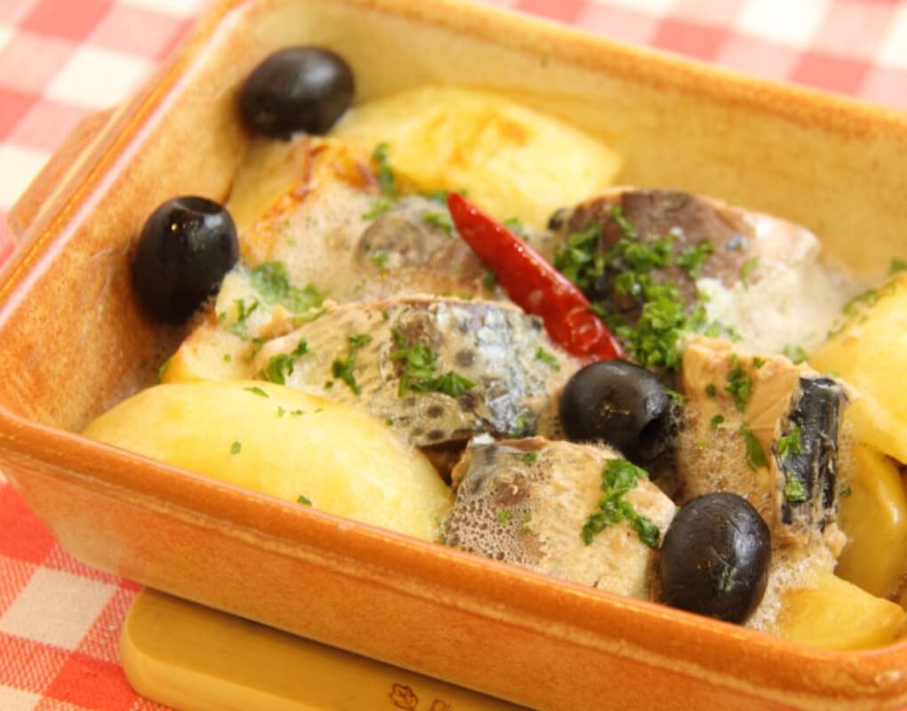 サヴァ缶で作ったアヒージョです